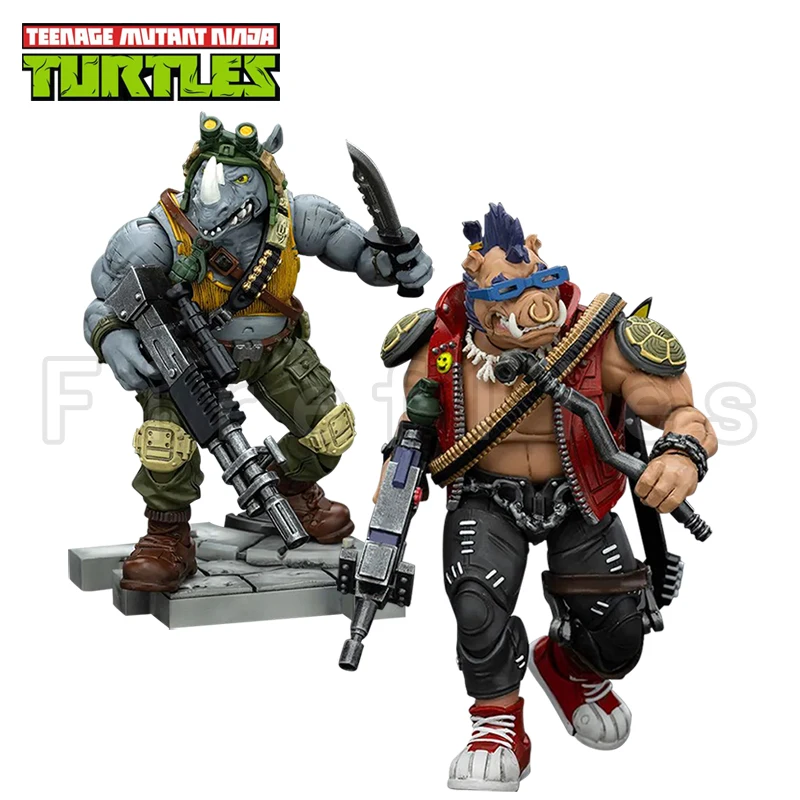 1/18 JOYTOY Action Figure Turtles Beebop Rocksteady Anime Model Speelgoed