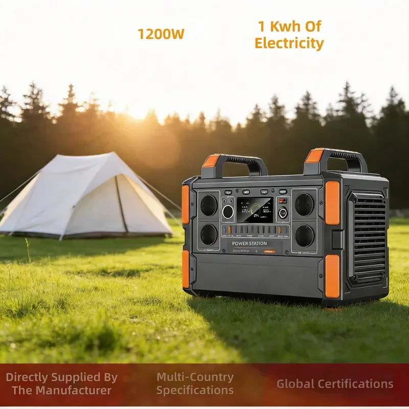 1200W portable outdoor energy storage mobile power supply 1008WH large capacity 1 kWh electric lithium iron phosphate
