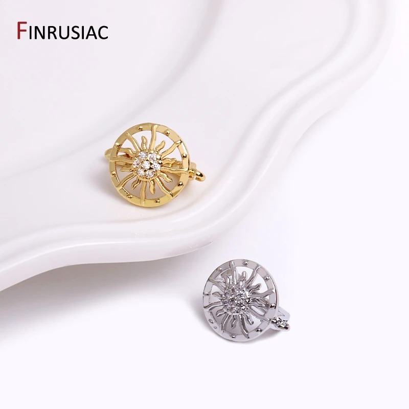 イヤリング作成用品ゴールドメッキジルコンイヤリングフック DIY 女性イヤリングジュエリーメイキングアクセサリー卸売