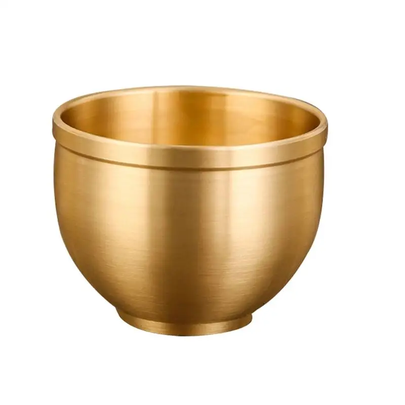 Mini Brass Wine Cup Multipurpose Round Cup Wine Container Home Golden Vintage Wine Cup Hotel Home Restaurant Gift Home Decor