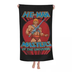 Customized Masters Of The Universe Beach Towel Quick Drying Eternia Anime He-Man Soft Linen Microfiber Bathroom Sauna Towels