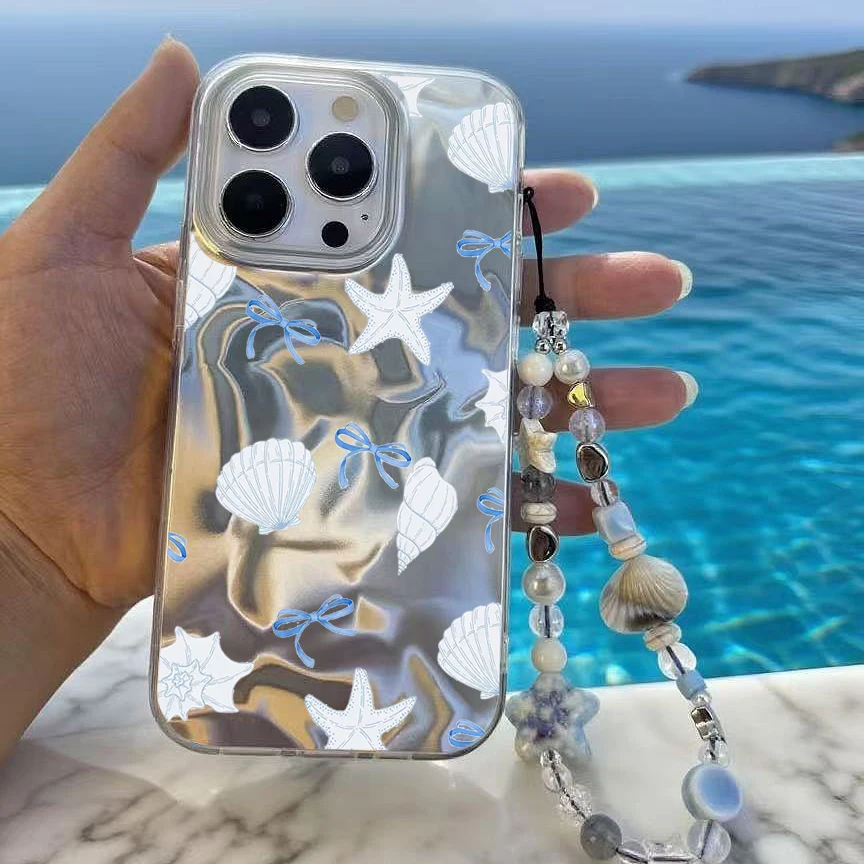 Frangipani Trendy Shell Chain Case Voor Infinix Note 50 40 Pro 50S 50X Smart 10 Plus 9 8 7 ITEL A50 P55 Camon 30 Pro Nul 40