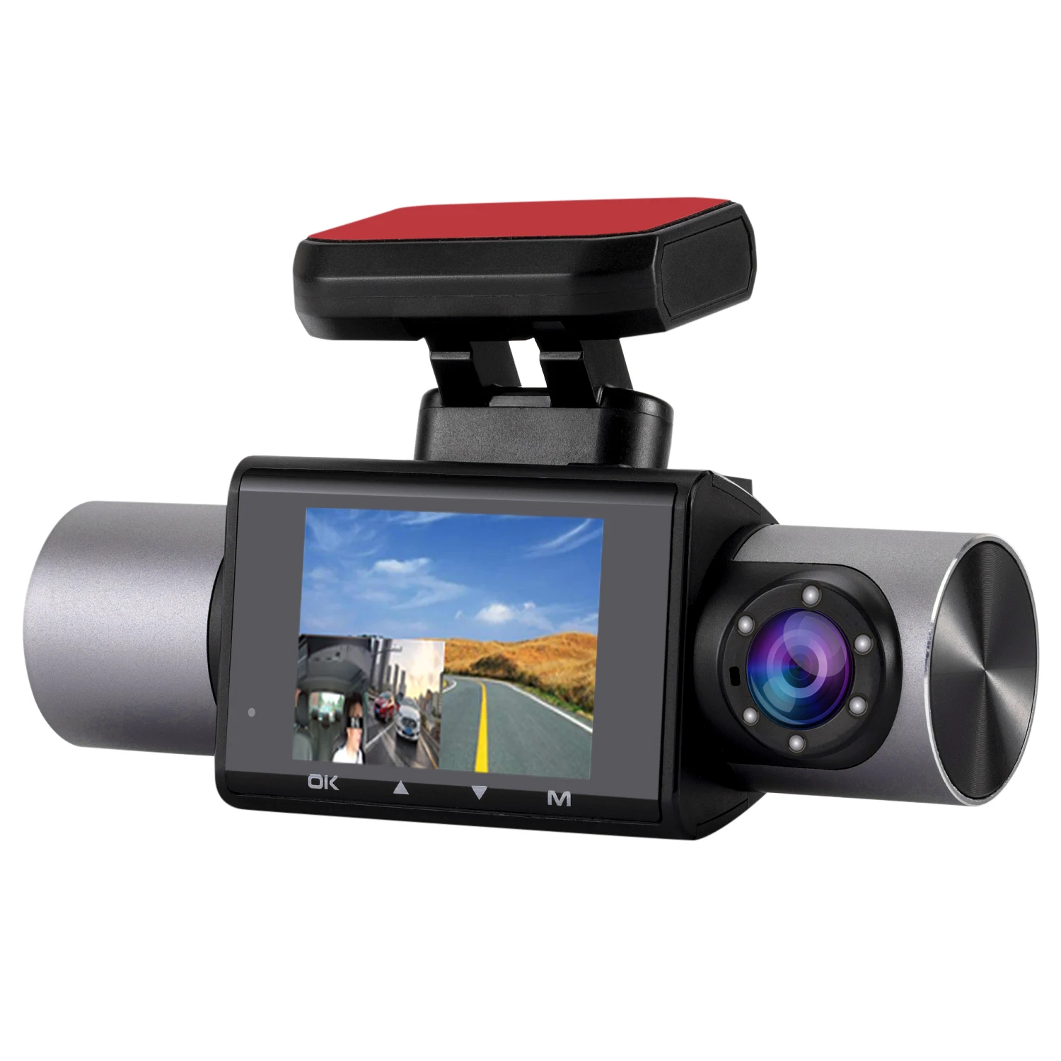 

KG330 Two Dual Lens front and rear Car Cam DVR Black Box Driving Recorder Auto Dashcam GPS