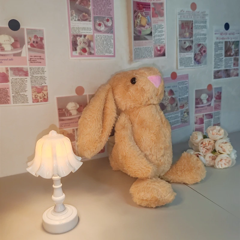 Simpatico coniglio LOP morbido peluche orecchie riempite bambola di coniglio lungo divertente compagno di sonno per bambini decorazione delicata regali per bambini per la casa