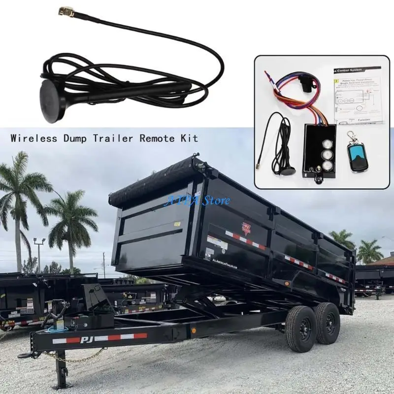 

U13C Dump Trailer Remote Control 12Volt Hydraulic Lift Winch Tilt Transmission