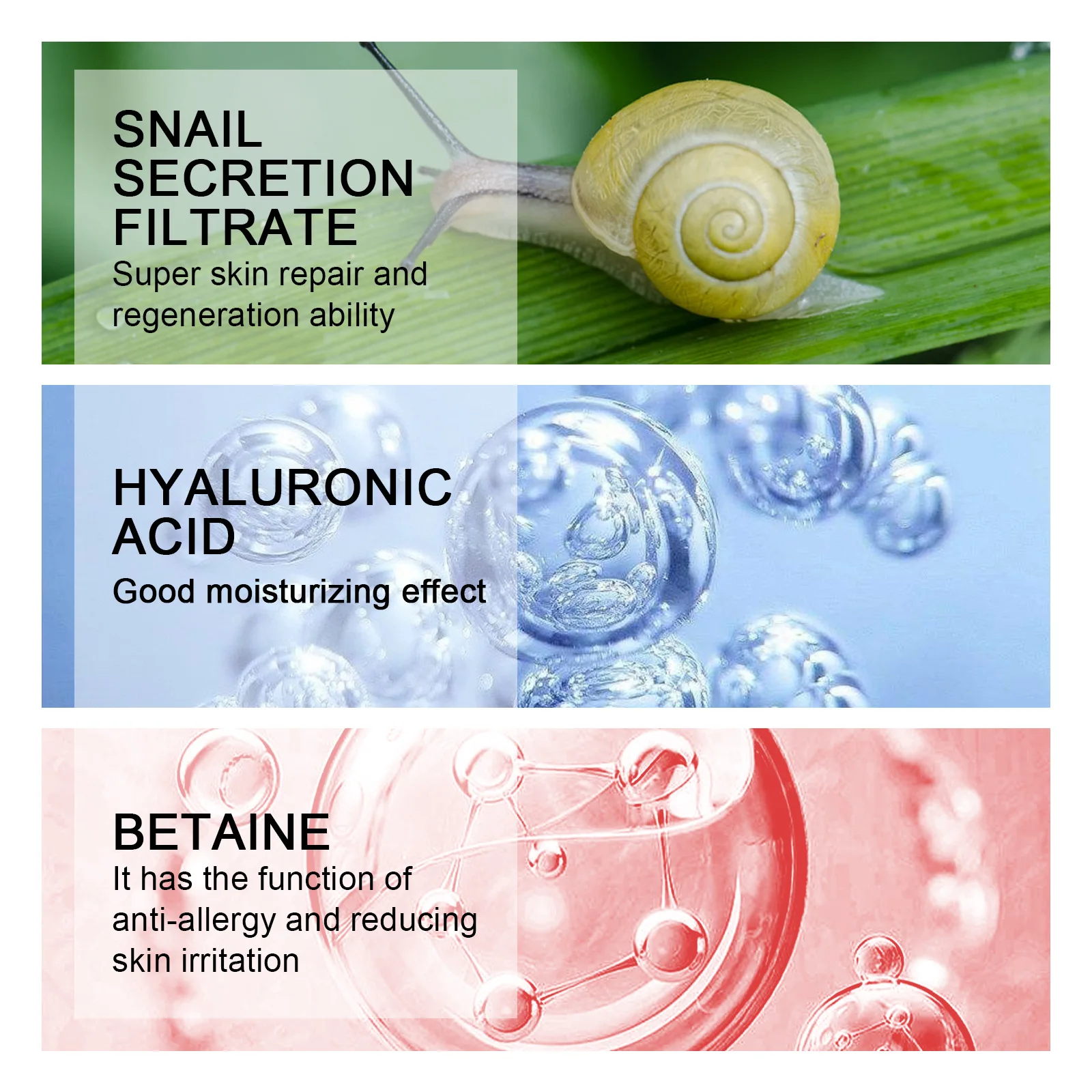 Collagen Snail Mucin 92% Repair Face Cream Repairing Lift Firm Anti-aging Fade Fine Lines Acne Treatment Brightening Skin Care