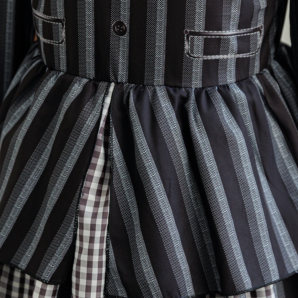 المراهقين Addams أزياء الهالوين للأطفال الأربعاء كرنفال ثوب فستان الأسرة تأثيري الملابس هدية الكريسماس فساتين الحفلات الفتيات