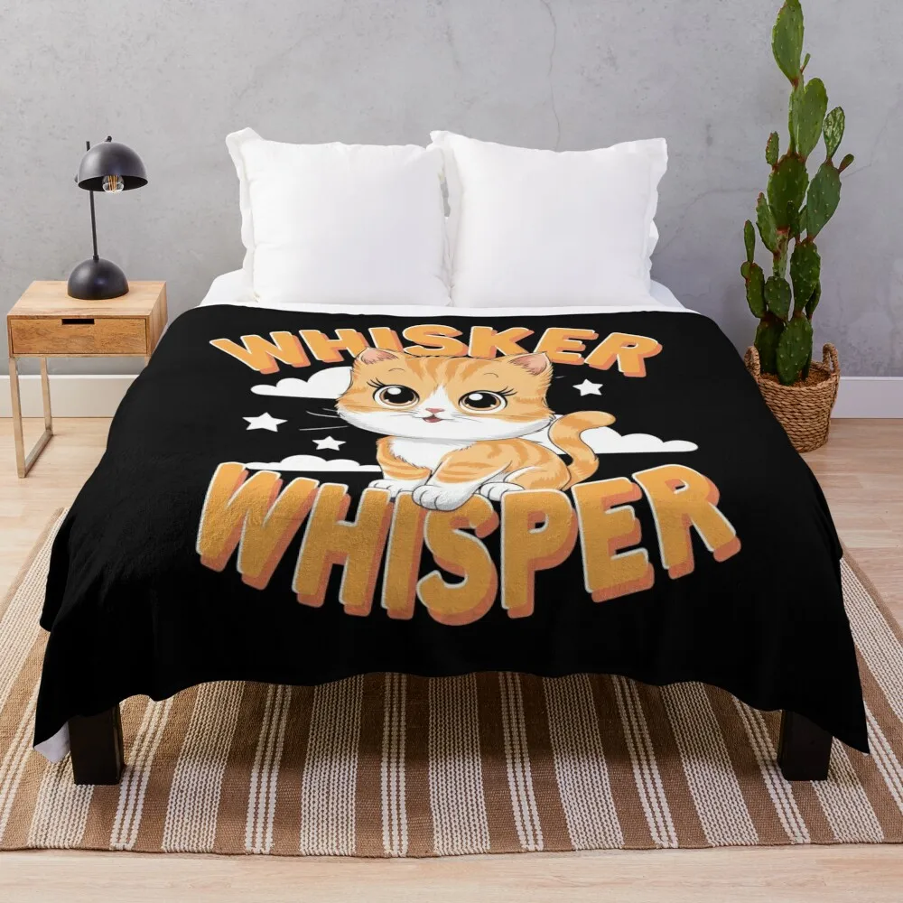 Whisker whisper Throw Blanket Hairy Thermal Blankets