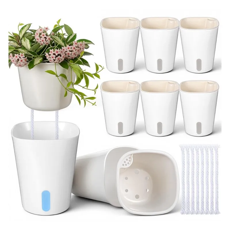 PORK-Self-Watering Planters With 4