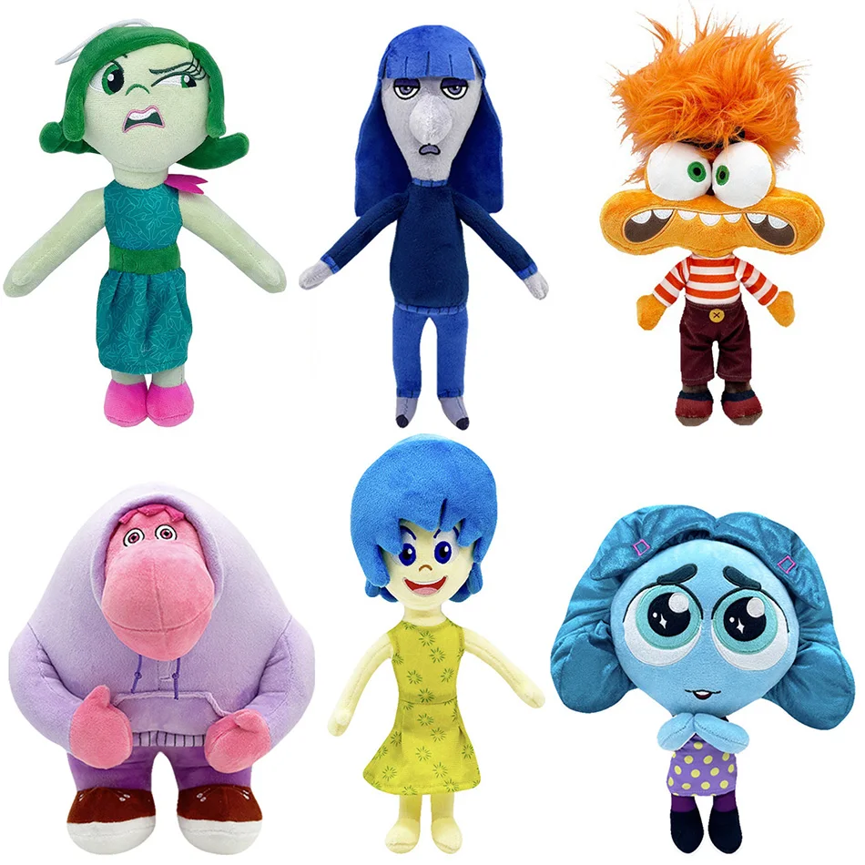 Inside Out 2 bambole di peluche Inside Out peluche simpatico cartone animato peluche bambola morbida farcita Anime periferiche giocattoli regali di