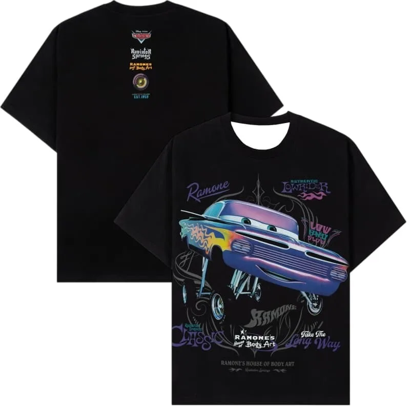 Brand New Y2K West Coast Car-Themed Short-Sleeve T-Shirt –