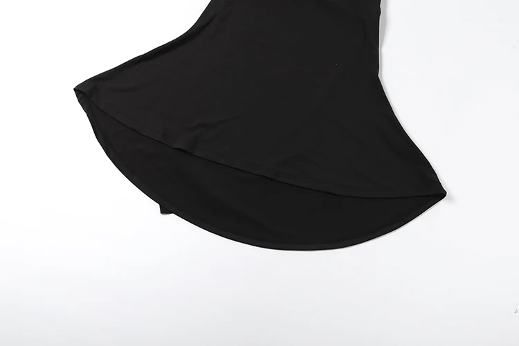 Weird Puss Sexy Rückenfreies Kleid Damenmode Klassisches Gerafftes Neckholder-Rollkragenkleid mit Perlen-Patchwork und Band, Trendiges Party-Club-Bodycon-Kleid – Detail 11