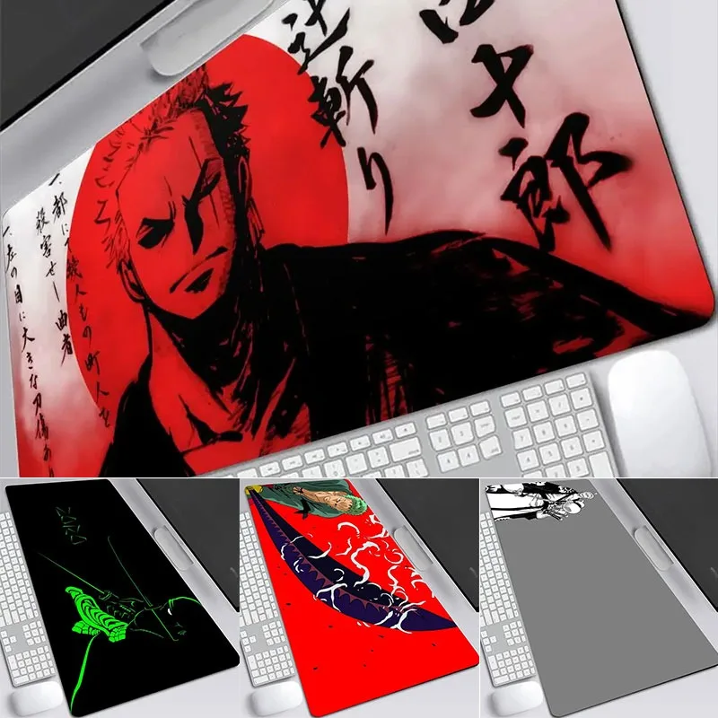 

MINISO Disney O-One Piece R-Roronoa Zoro Large Gaming Laptop Computer Desk Mat Mouse Pad Mouse Mat Notbook Mousepad Gamer Desk