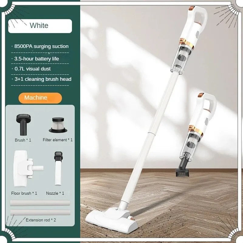 Electric Handheld Vacuum Cleaner Wireless Sweeper 8500Pa Powerful Cordless Home Car Remove Mites Floor Dust Cleaner