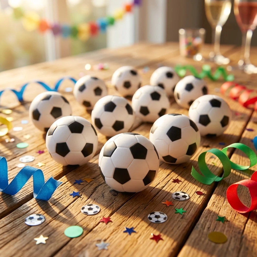 

Premium 5/10Pcs 6.3cm Mini Soccer World Balls Kids Soccer Toys Rubber Stress Relief Soccer Ball Decorations Party Decorations