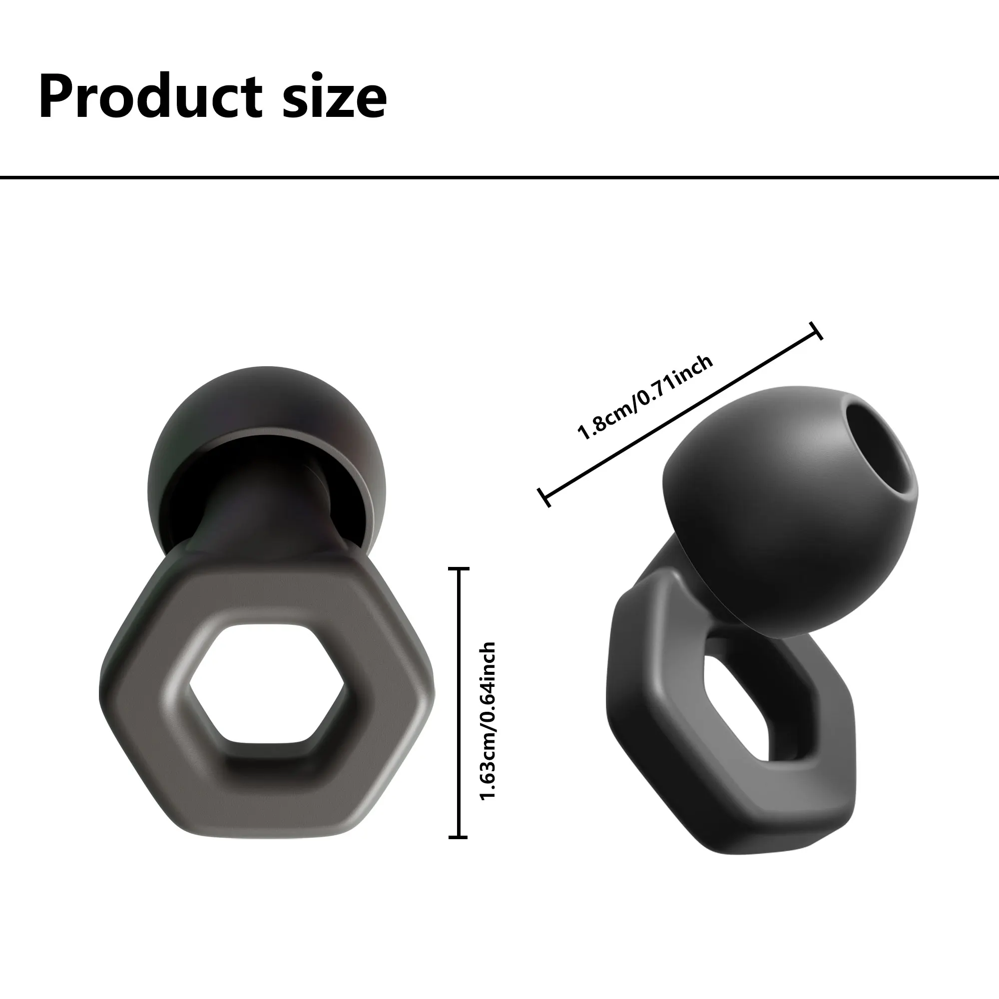 1 Pair Soft Silicone Earplugs with Silicone Lanyard Noise Cancelling Waterproof Comfortable Fit for Sleep And Swimming