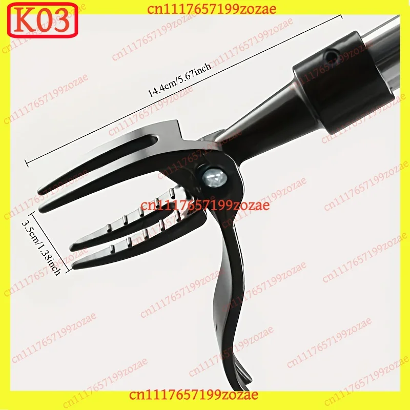 1pc 4-Claw Weeder Head - Professional Root Extractor for Tough Garden Weeds, Ergonomic Yard Maintenance Tool