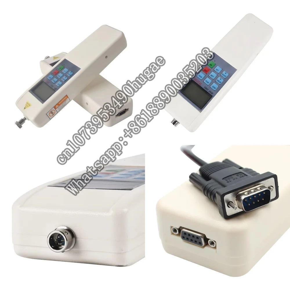 

Цифровой динамометр для измерения силы с внешним датчиком, прибор для тестирования материалов на растяжение с большим диапазоном измерений