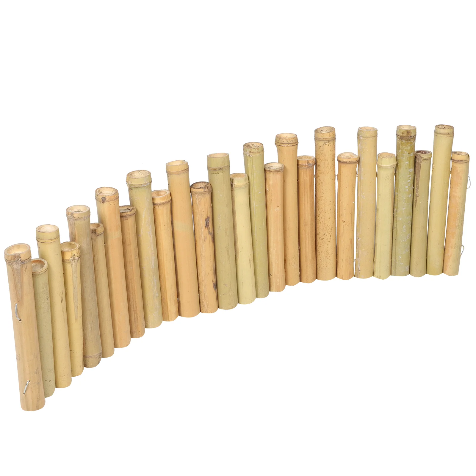 

Picket Fence Garden Bamboo Small Outdoor Courtyard (white 1 Meter Long X 25-30 Cm High) Bamboos Material Decorative Edging