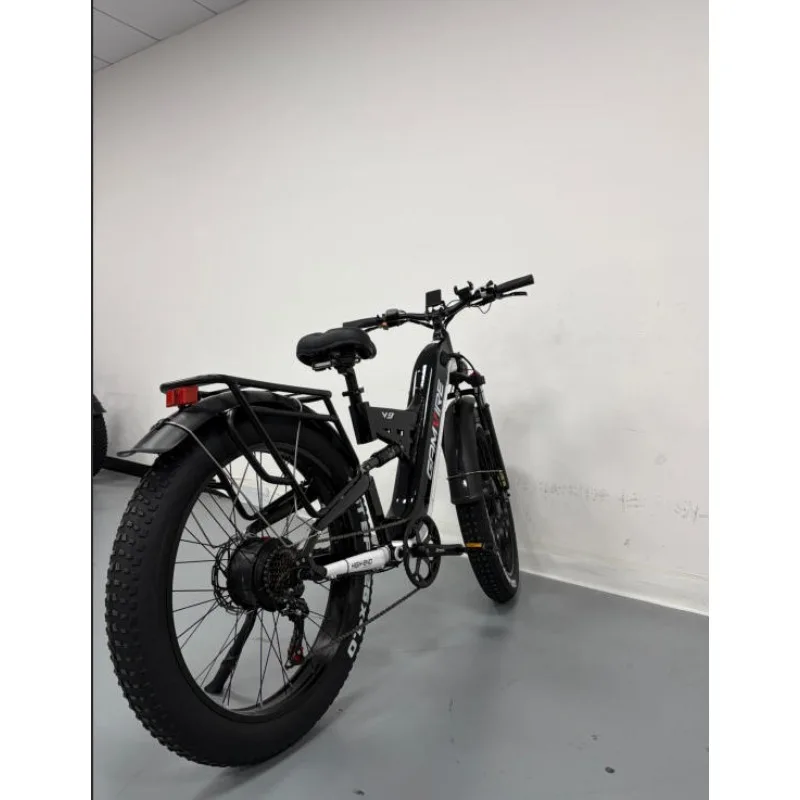 V9 electric bicycle 4000W motor 52V 30AH battery 65km/h e bike Shock Absorption 26 inch tire off road Mountain electric bike image 7