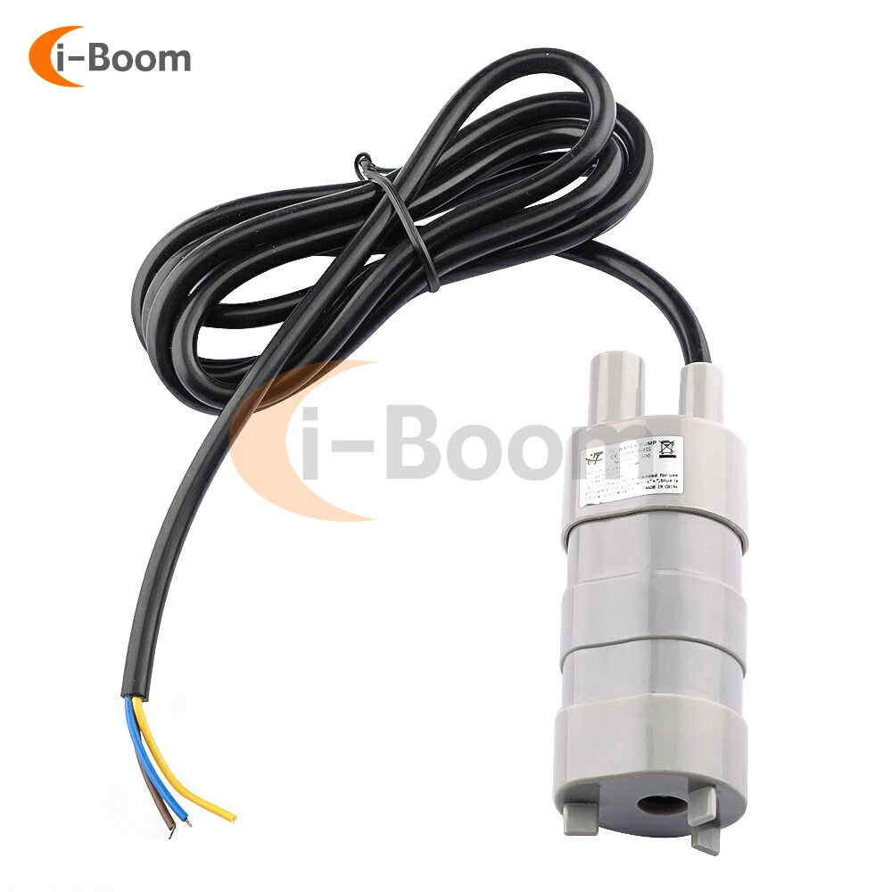 

JT-500 DC 12V 24V Submersible Water Pump Micro Motor Water Pump 5 Meters 10L/M High Pressure Water Pump Cable/DC Interface