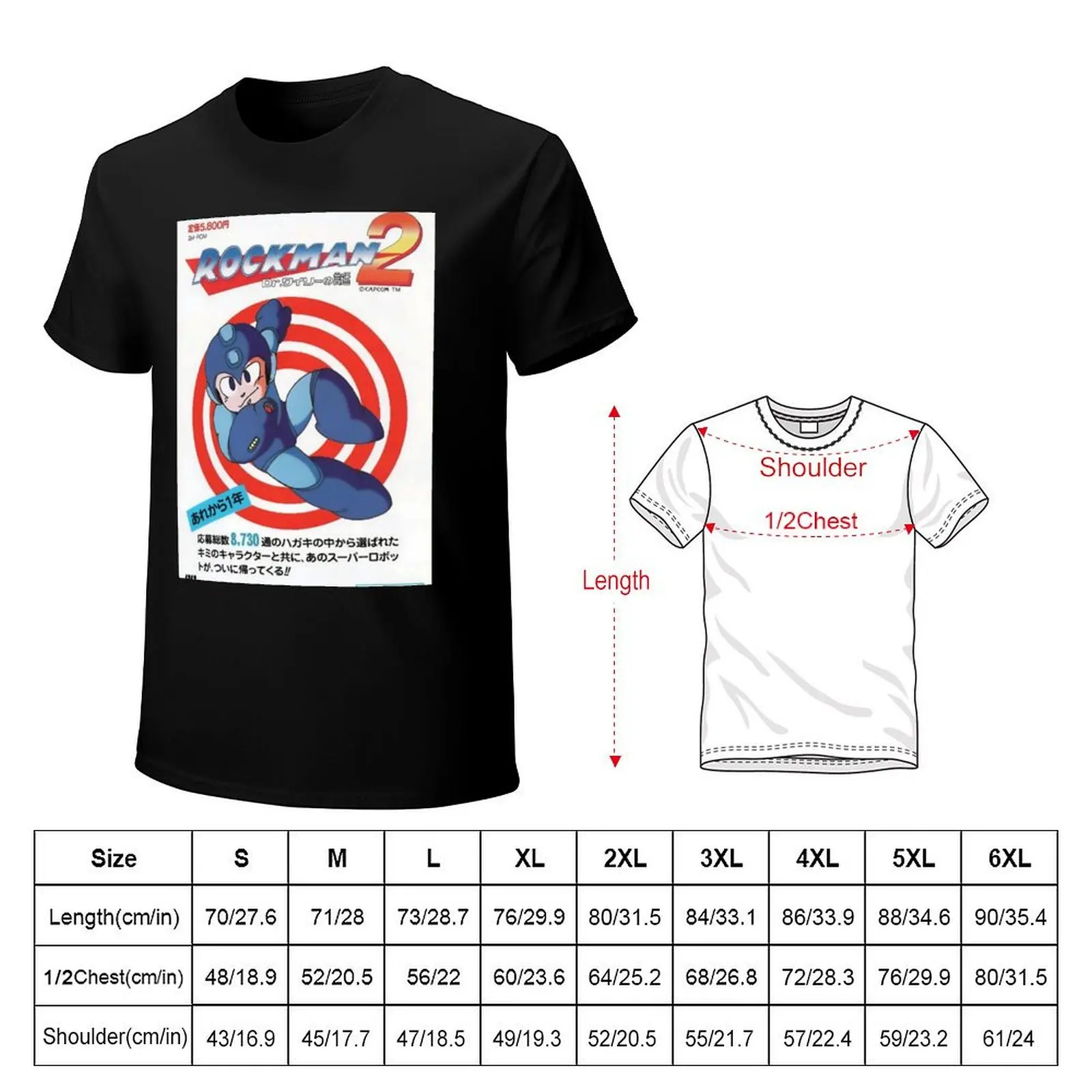 Classic Megaman T-Shirt cotton t shirts man 100% T-Shirt