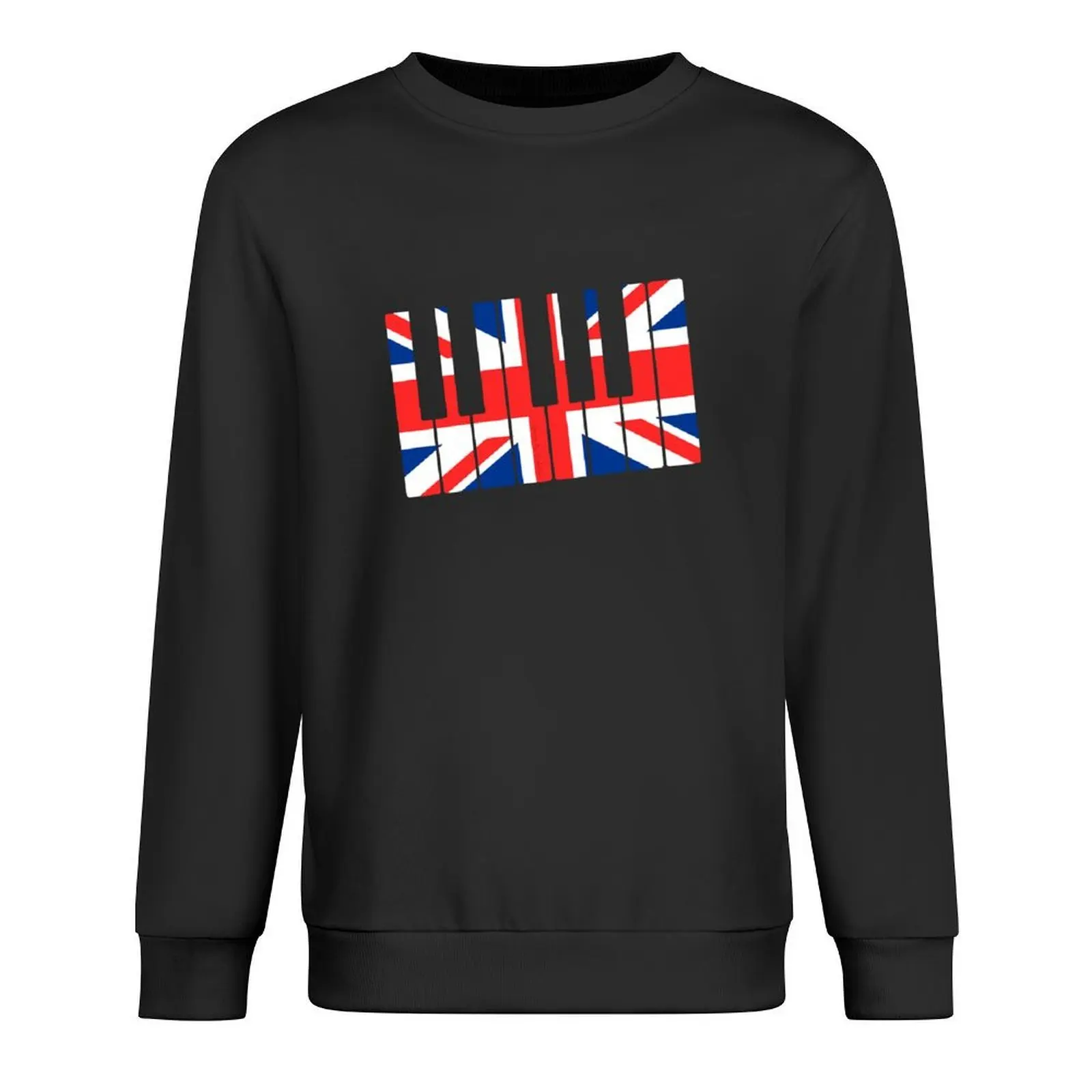 

UK Flag Piano Pianist British Musician Pullover tracksuit men men wear aesthetic clothing sweatshirt for men