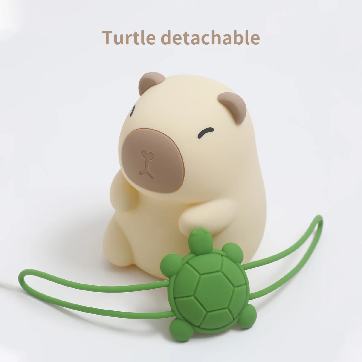 Cute Capybara silicone light for children with a small night light gift USB rechargeable animal touch bedside sleep light