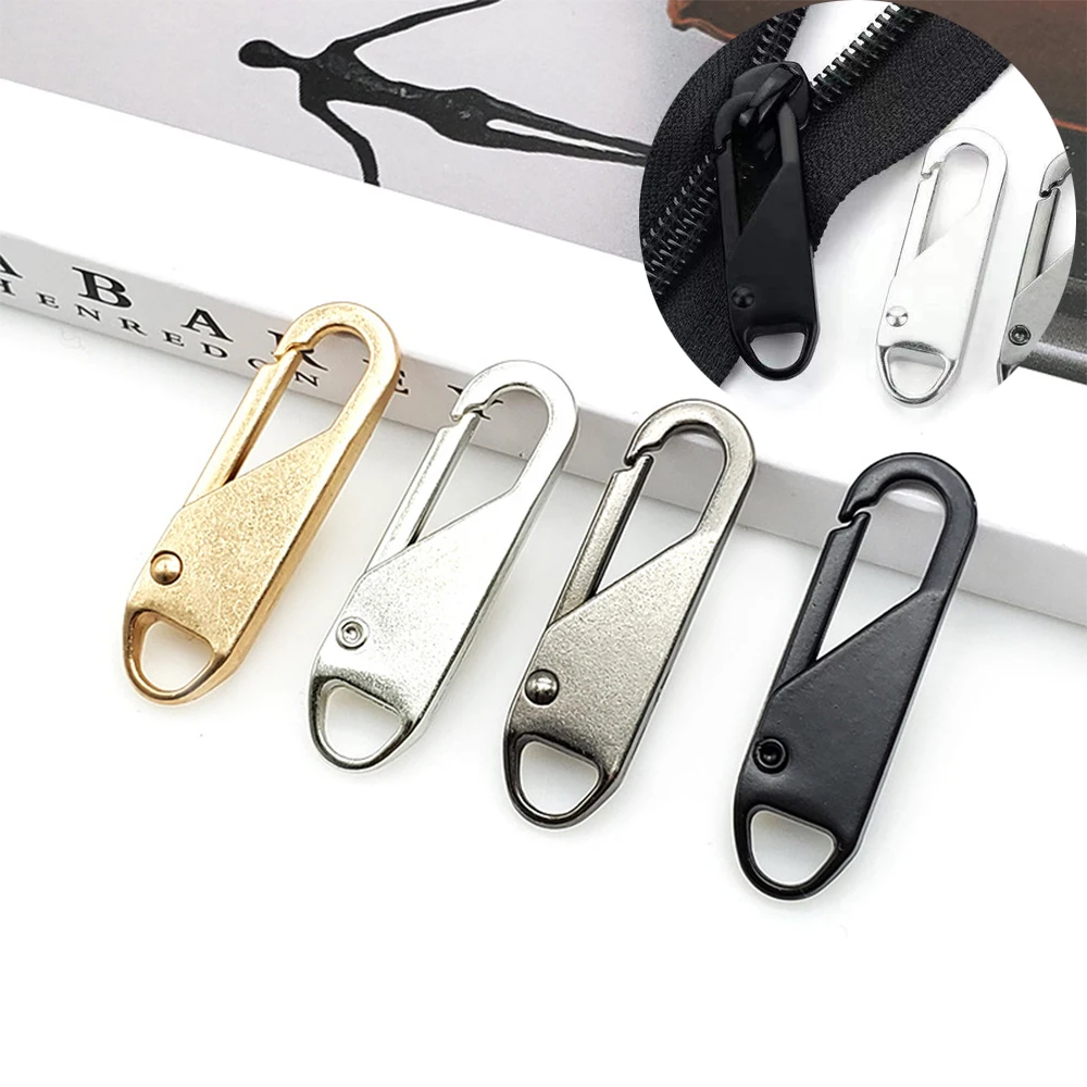 5pcs Fashion Zipper Slider Puller Instant Zipper Repair Kit Replacement For Broken Buckle Travel Bag Suitcase Zipper head