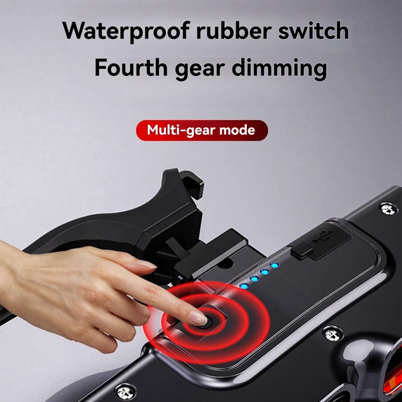 6A-Intelligent Remote Control Bicycle Light Bicycle Warning Tail Light Mountain Bike Intelligent Remote Control Turn Signal