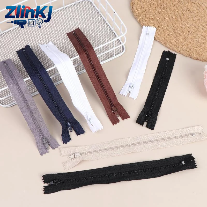 10Pcs Nylon Zippers Eco-friendly for Pants Garment Sewing DIY Clothing Repair Homemade Apparel Tailoring Supplies