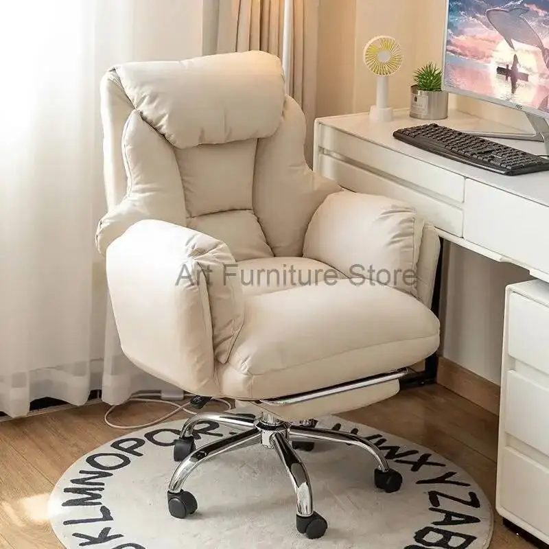 Computer Adjustable Chair Household Office Chairs Rotatable Game Chair iving Room Sofa Deck Chair Study Bedroom Soft Game Chair
