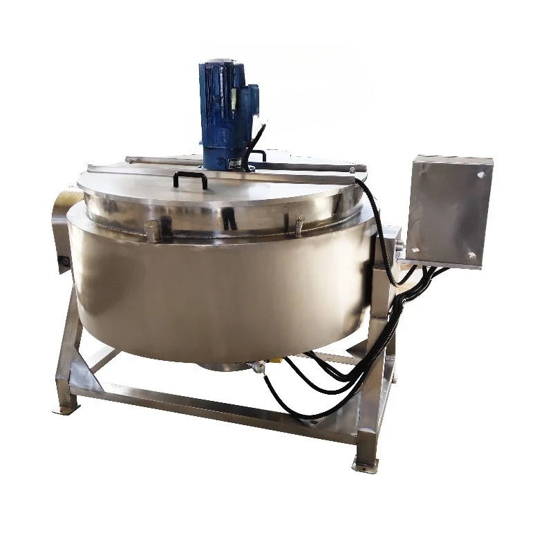 Industrial 300L Auto Jacket Cooking Kettle Automatic Food Cooking Mixer Machine Boiling Machine