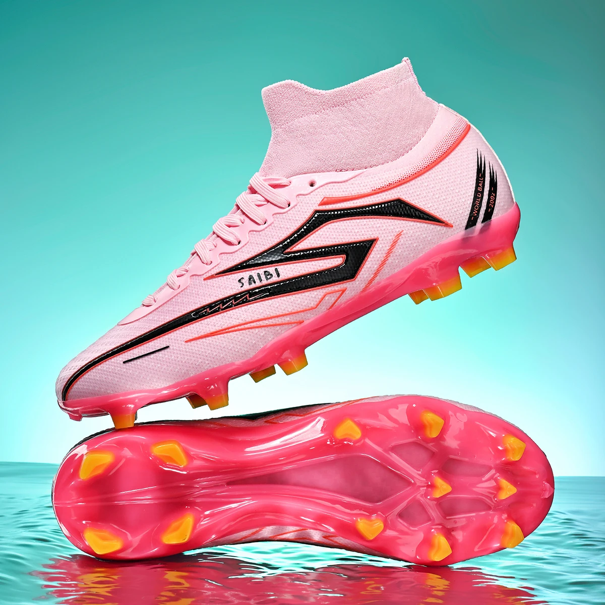 

New Men Football Boots Professional Soccer Shoes Boys Sneakers Ankle Non-Slip TF/FG Match Comfortable Sports Shoes Unisex