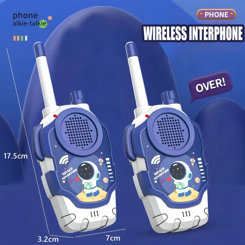 2 قطعة أجهزة الاتصال اللاسلكية الكرتونية لعبة أطفال داخلي في الهواء الطلق HD الحوار اللاسلكي البيني التفاعل بين الوالدين والطفل لعب صبي الفتيات هدية