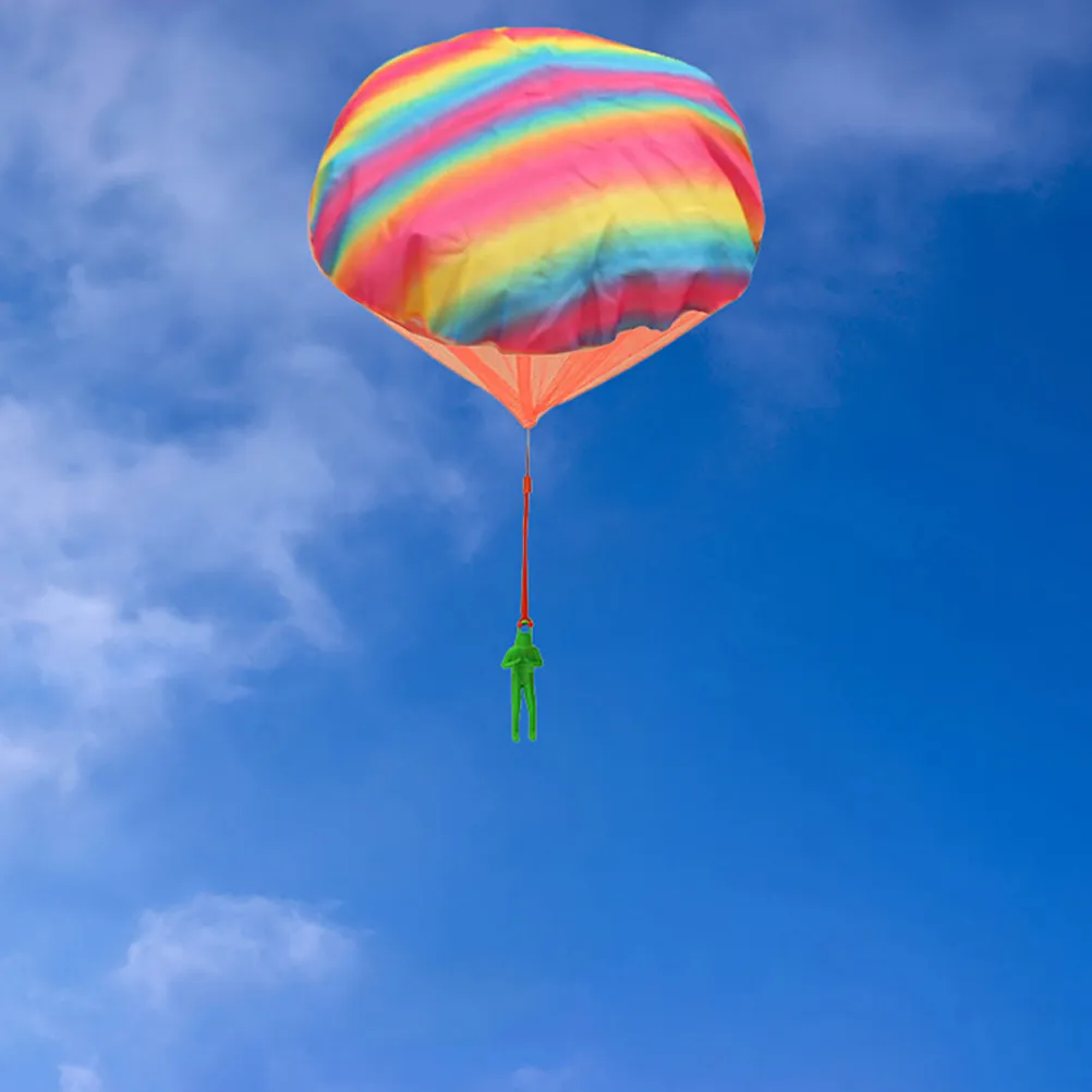 

2Pcs Mini Soldier Parachute Set Throwing Outdoor Play Equipment Fun Physical Activity Game for Children Ages 3 4 5 6 7