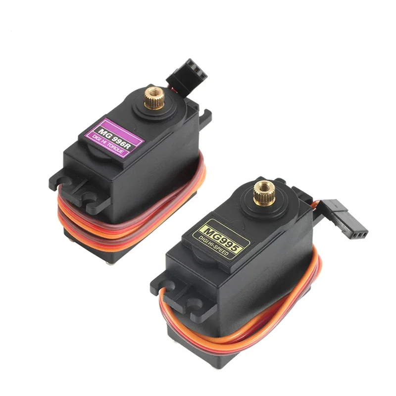 4 peças 13kg 15kg servos digitais mg995 mg996r servo todo engrenagem de metal para carro jr modelo rc helicóptero barco mg90s servosg90