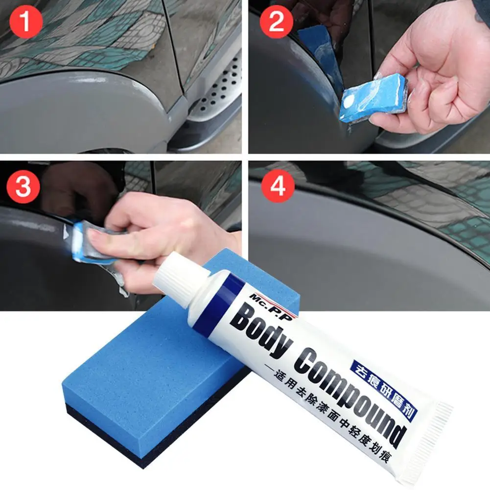 Car Scratch Repair Agent Car Polisher Scratch Remover With Sponge Paint Restore Scratch Repair Agent Repairing Auto Polisher