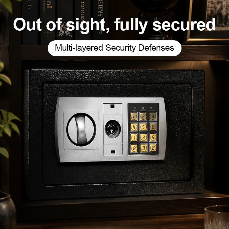Electronic password Security Box, college dorm saferroomhome,safe,storage,box office savings, safes Mechanical safe box for money key lockbox safebox ——No batteries were provided