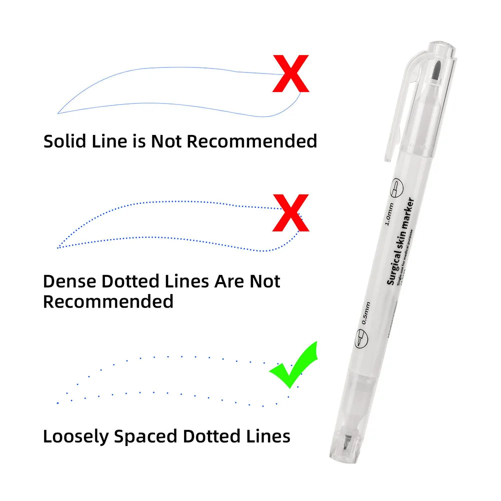 

5 комплектов ручек для макияжа бровей, маркер, линейка, точный карандаш, маркеры для татуировки для лица