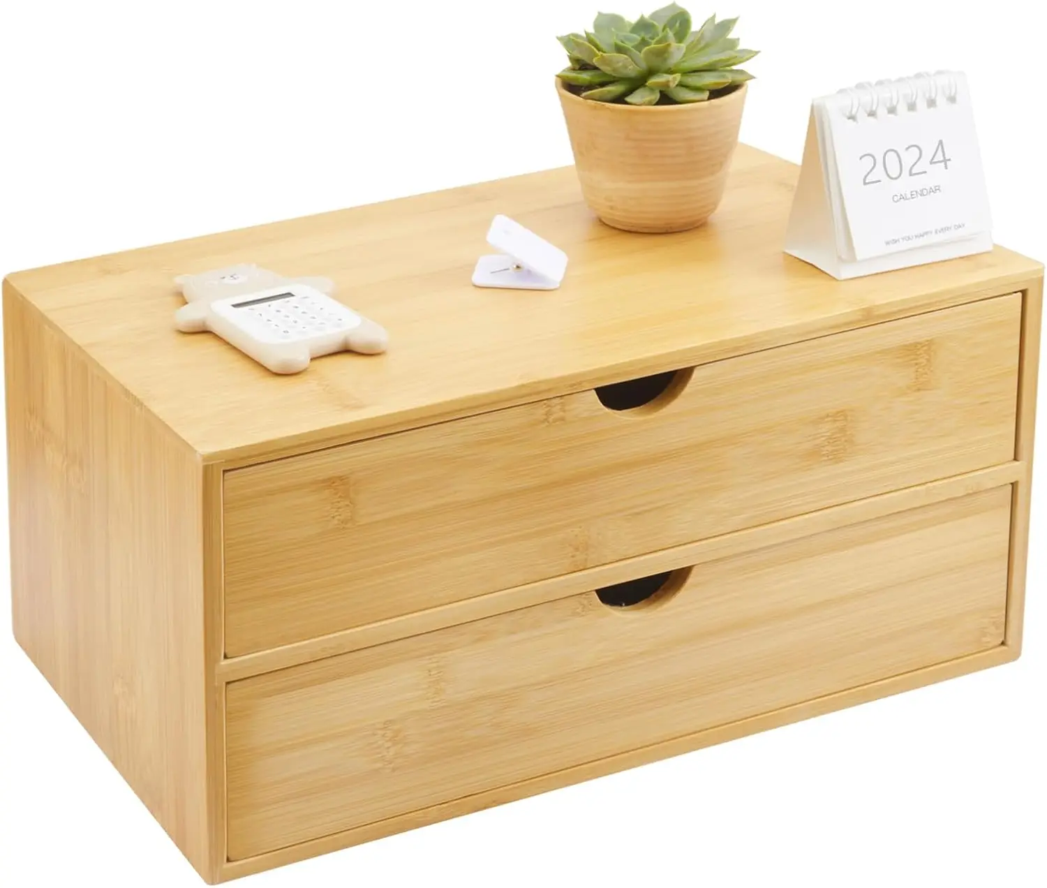 

Bamboo Desk Organizer With Drawers Countertop Drawers Counter Storage Box Corner Desk Organizer for