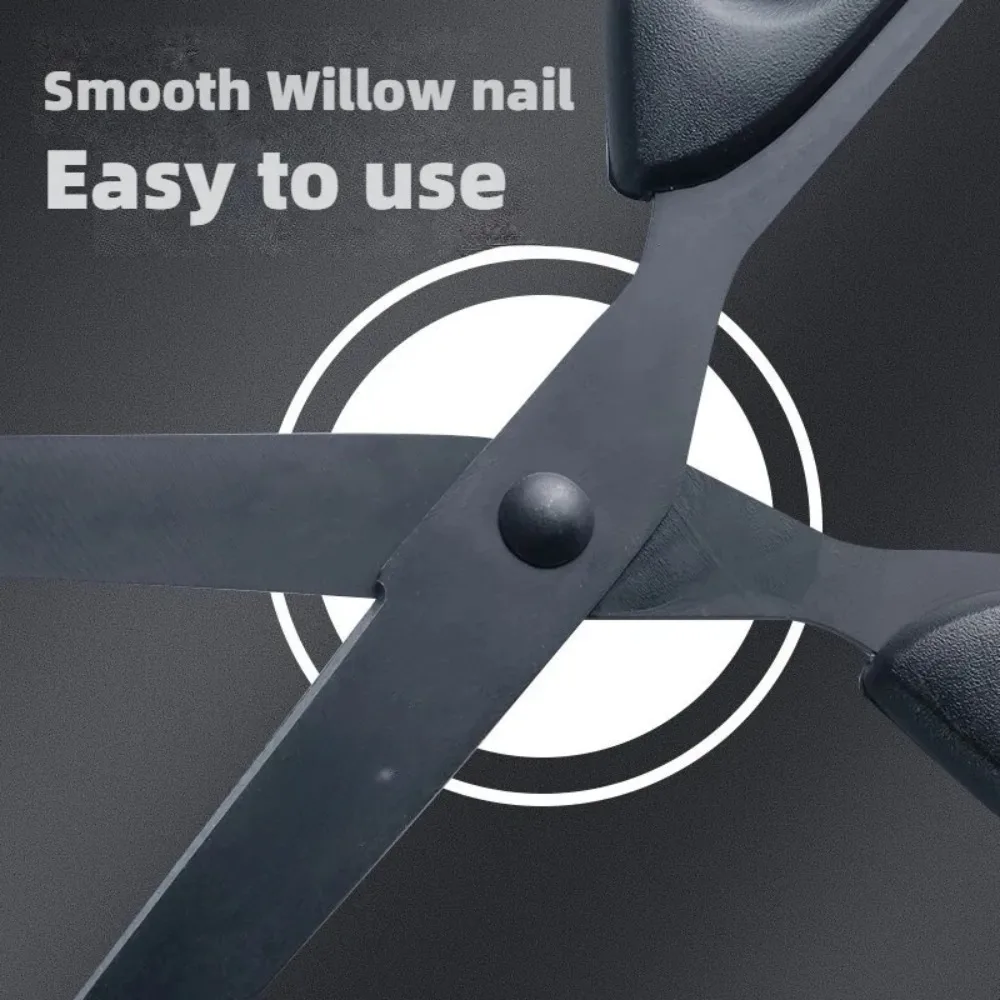 Nożyczki z czarnym ostrzem 160 mm Odporny na zużycie ostrze ze stali nierdzewnej Niełatwe do klejenia Trwałe nożyczki do użytku domowego