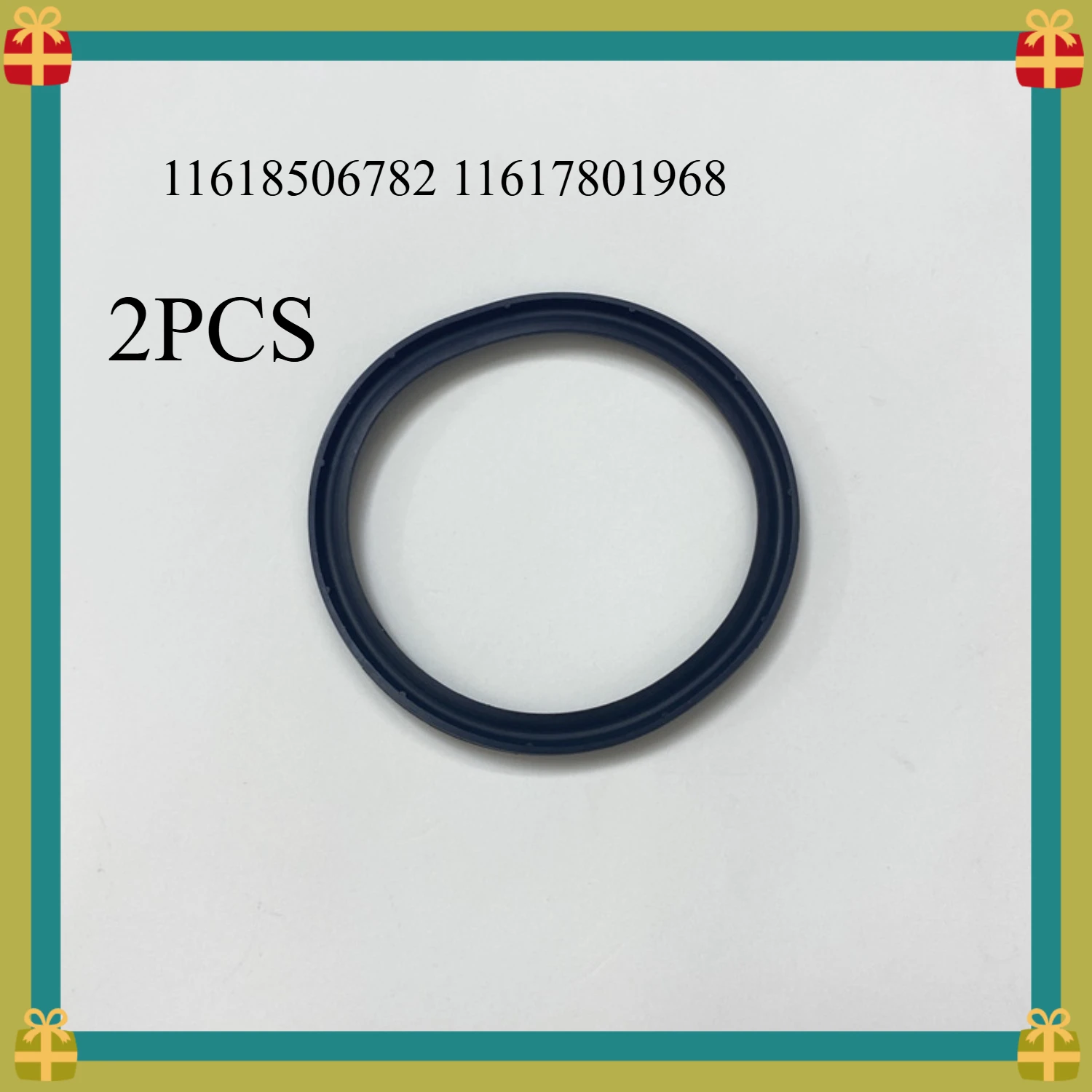 2PCS 11618506782 11617801968  Turbo Air Hose O-Ring Seal，For BMW 2, 7, and 8 Series (F44, G11, G16) and X1 (F48)