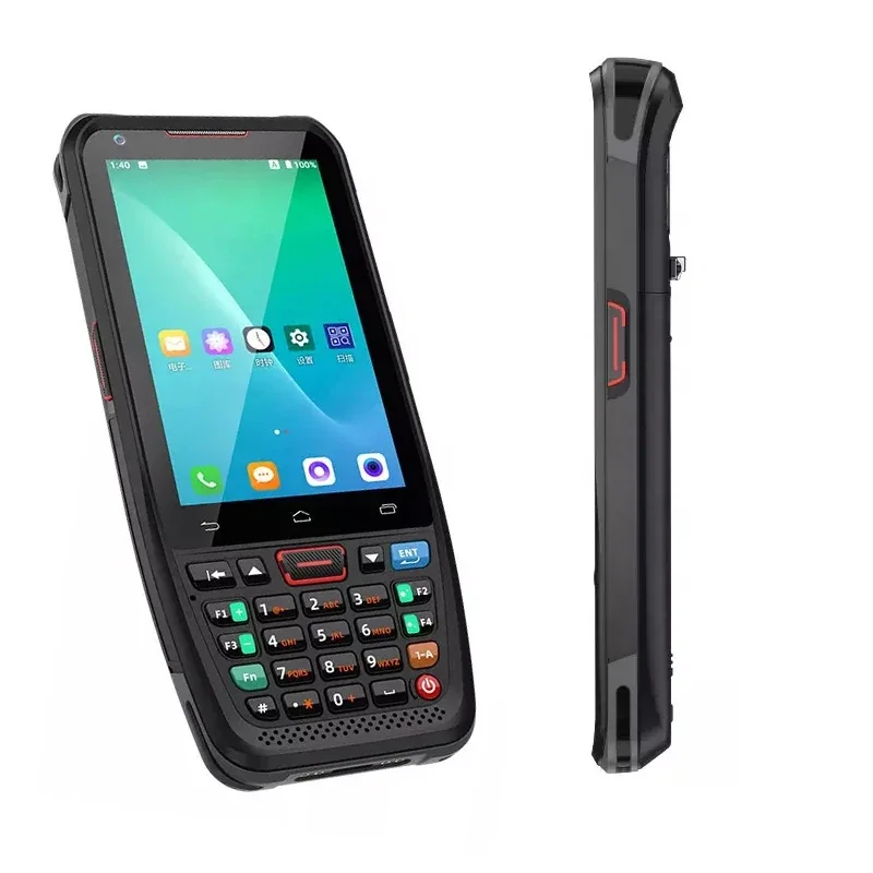 handheld pos android terminal with thermal printer android 9.0 4g smartphone handheld pda 1d 2d qr scanner Android Pda