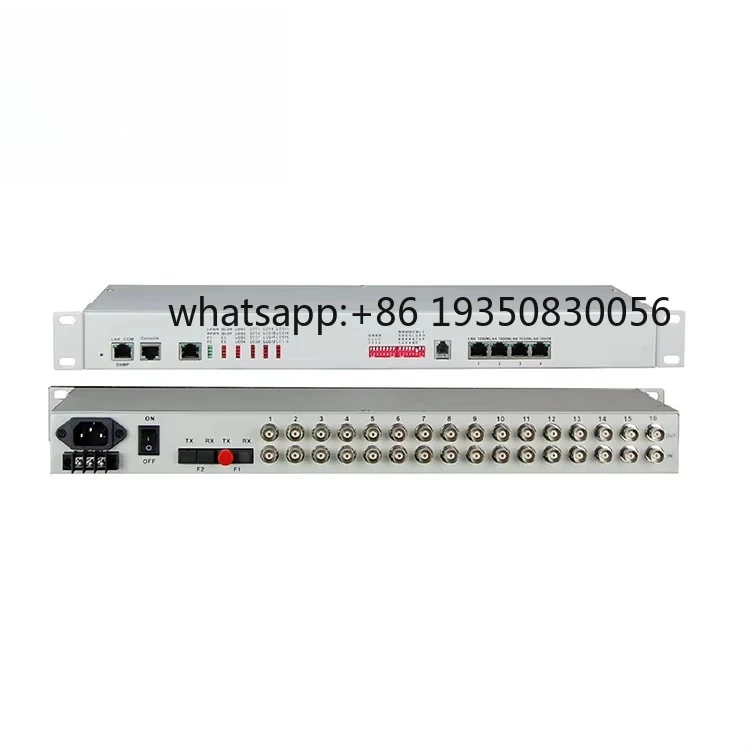 

Fiber Media Converter 16E1+4GE PDH Fiber Multiplexer Single Fiber SC Port Without SNMP