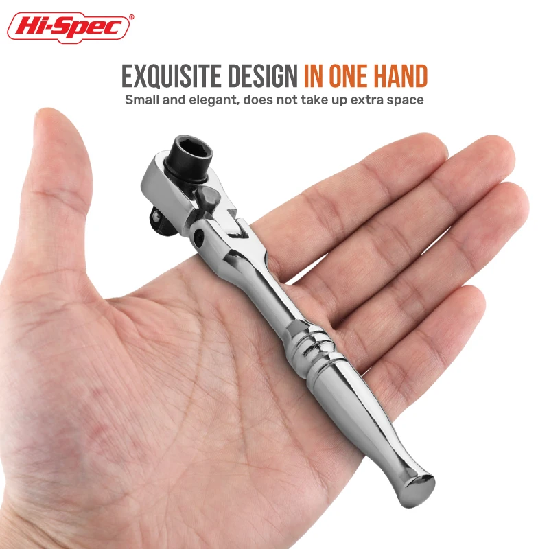 Mini Chave de Torque de Catraca Chave de Soquete Chave Inglesa Ferramenta de Reparo de Mão Torque de Dupla Acabamento Ferramenta de Mão de Bolso Novo 2023 Hi-spec2 em