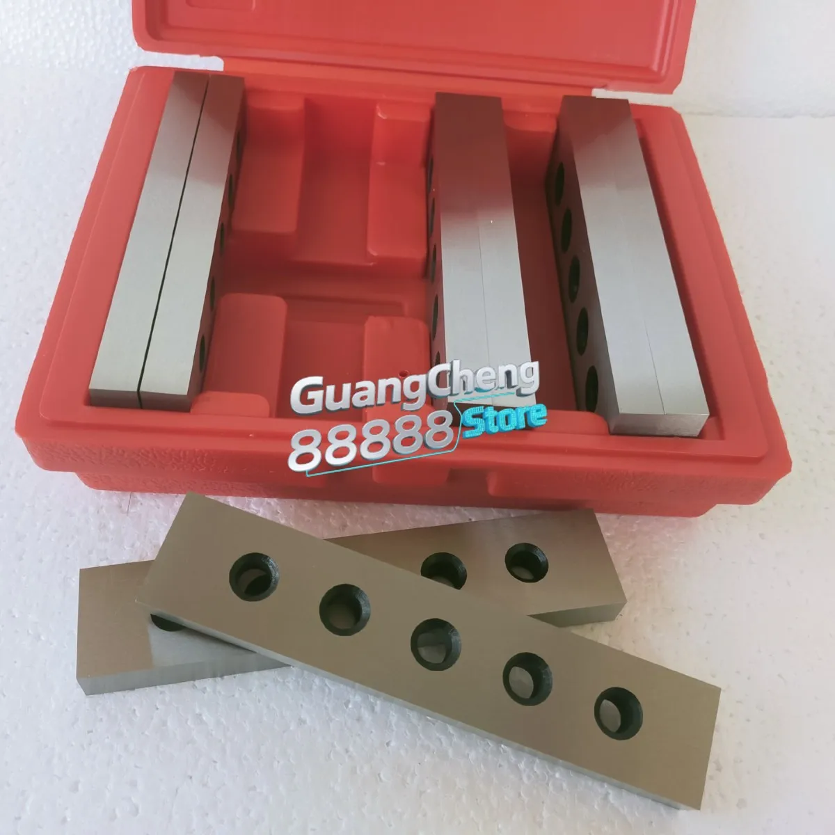 Inch 4 pairs of parallel pads 1/2 set of parallel iron, hard and wear-resistant four pairs of vice parallel pads