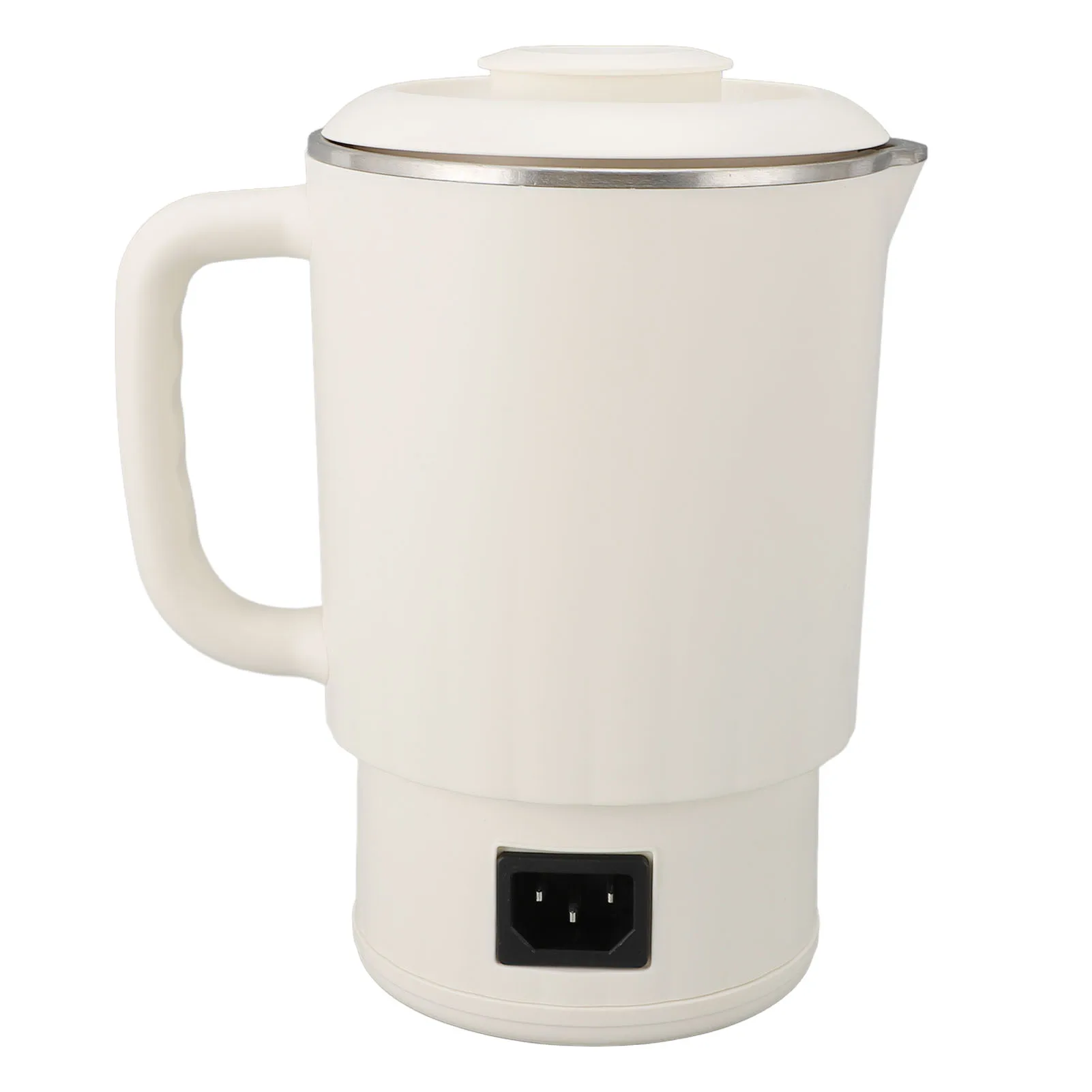 Дорожный электрический чайник 600 Вт 600 мл из нержавеющей стали 304, портативный бойлер для горячей воды, нагреватель для чая, кофе