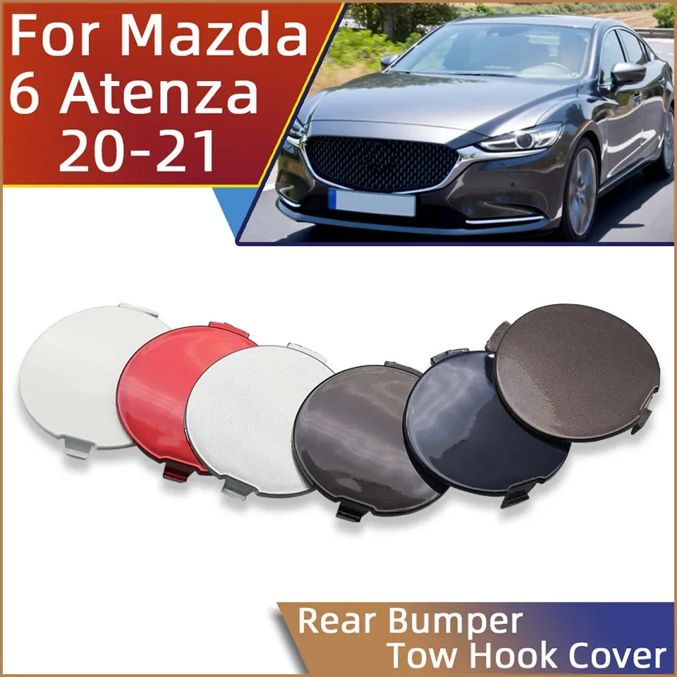 Para Mazda 6 Atenza Sedan 2020-2021 Auto Parte Traseiro Bumper Reboque Gancho Hauling Olho Tampa Tampa Tampa de Reboque Gancho Tampa Do Reboque Guarnição Decore