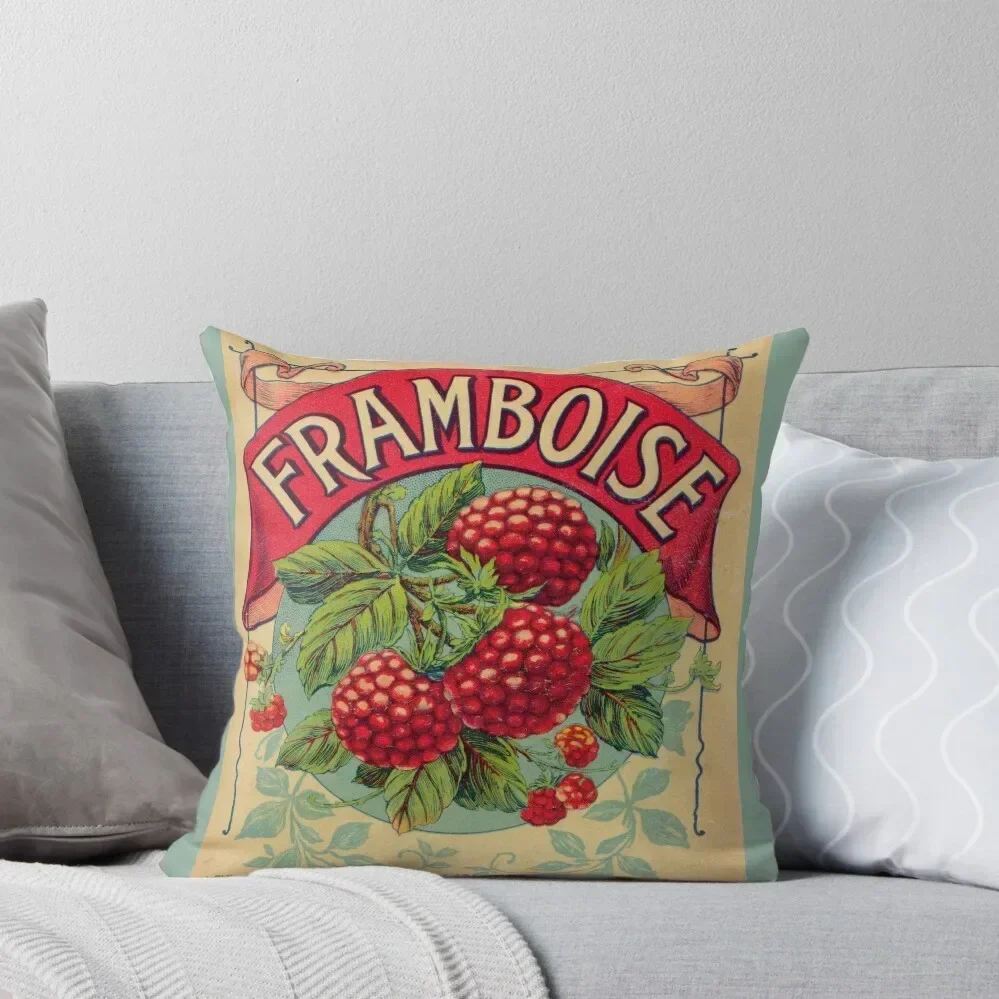 

Frambroise French Vintage Fruit Label Throw Pillow Sofa Covers For Living Room Pillowcases For Pillows Cushions Cover pillow